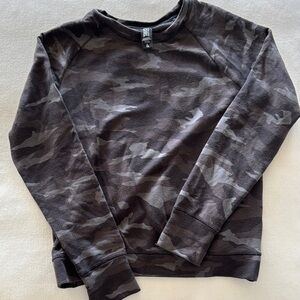 Athleta Girl Camouflage Crewneck Sweatshirt, size l/12